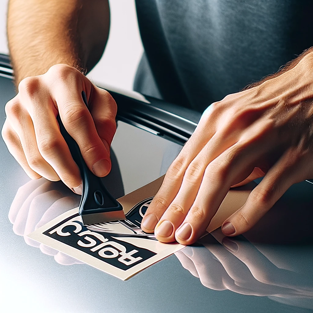 how to remove stickers from car